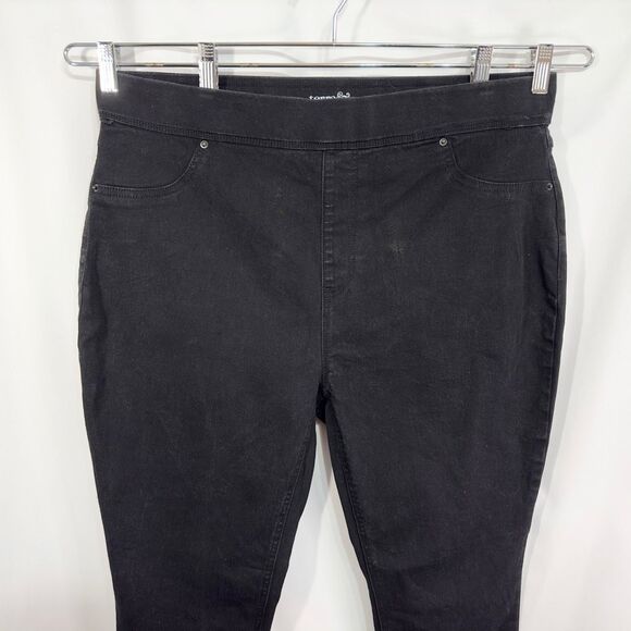 Terra Sky Plus Size 1X Skinny Jeans 16W 18W Jeggings Black Pull‎ On Stretch 466 - Picture 3 of 8